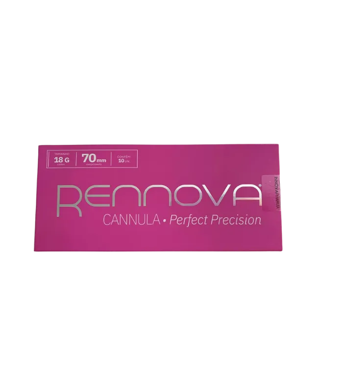 canulas rennova (4) Cânula Rennova Perfect Precision 18G x 70mm - Caixa com 10un - Imagem 1