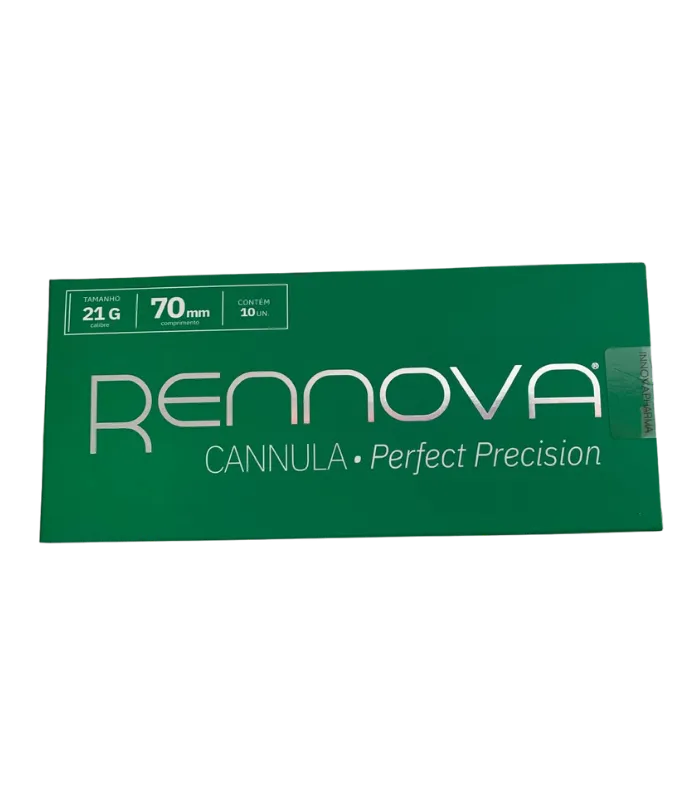 canulas rennova (6) Cânula Rennova Perfect Precision 21G x 70mm - Caixa com 10un - Imagem 1